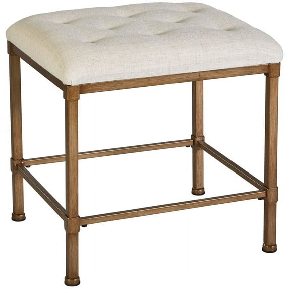 Bowery Hill Backless Vanity Stool Golden Bronze