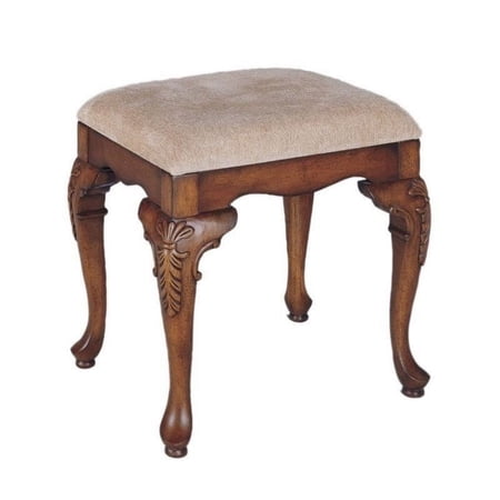 Bowery Hill Bench Lightly Distressed Deep Cherry Finish