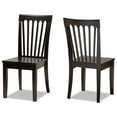 thumbnail image 1 of Bowery Hill Brown Finished Wood 2-Piece Dining Chair Set, 1 of 7