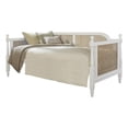 thumbnail image 1 of Bowery Hill Coastal Wood Twin Daybed with Cane Inset Panels in Natural/White, 1 of 2