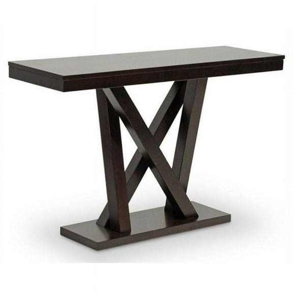 Bowery Hill Console Table in Cappuccino