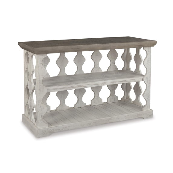 Bowery Hill Console Table in Gray and White