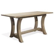 Bowery Hill Contemporary 76 Counter Height Dining Table in Natural