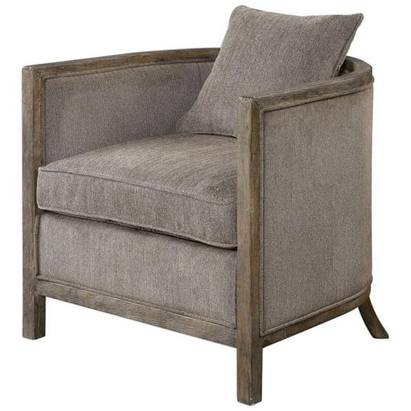 Bowery Hill Contemporary Accent Chair in Gray