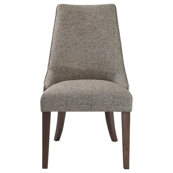 Bowery Hill Contemporary Armless Chair in Dark Walnut