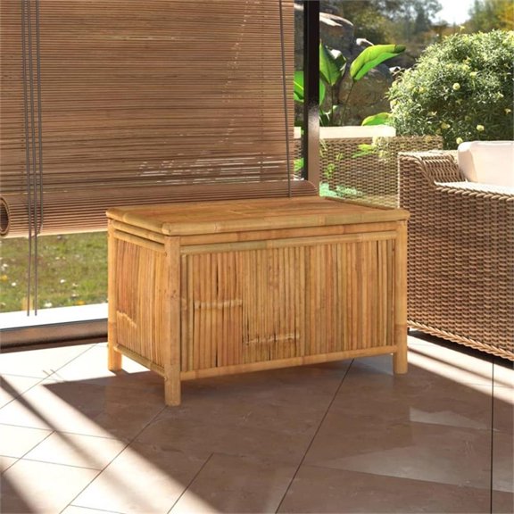 Bowery Hill Contemporary Bamboo Polyethylene Garden Storagein Natural