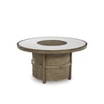 thumbnail image 1 of Bowery Hill Contemporary Beige Wicker / Rattan Fire Pit Table, 1 of 9