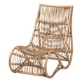 thumbnail image 1 of Bowery Hill Contemporary Bohemian Natural Rattan Lounge Chair, 1 of 10
