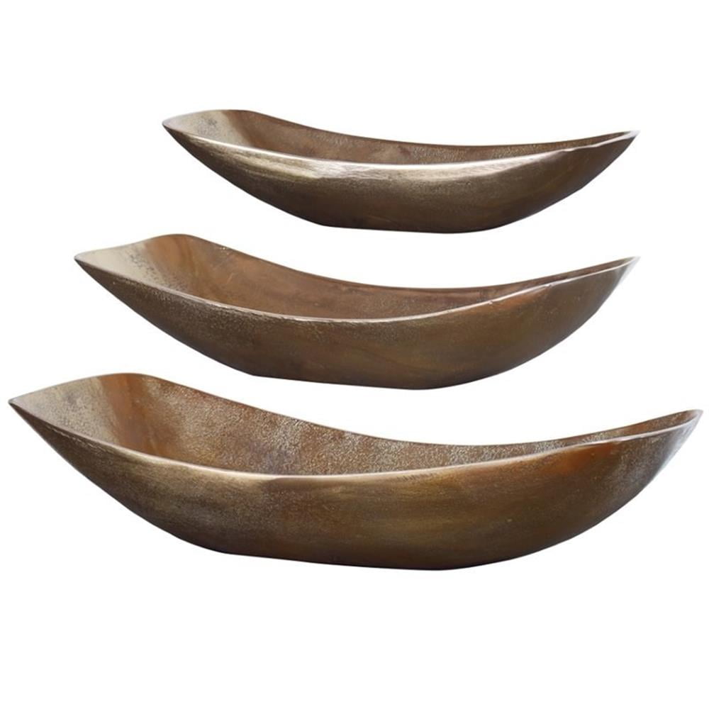 Antique Brass Handcrafted Metal Decorative Bowl Set