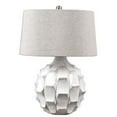 thumbnail image 1 of Bowery Hill Contemporary Ceramic Scalloped White Lamp, 1 of 2