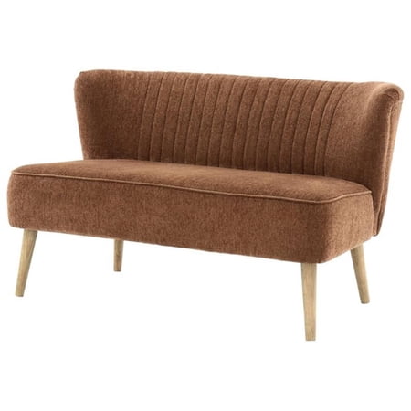 Bowery Hill Contemporary Cognac Accent Bench