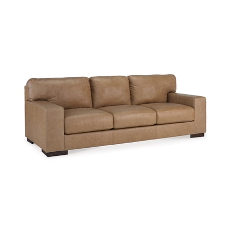 Bowery Hill Contemporary Corner-blocked Frame Leather Tumbleweed Sofa
