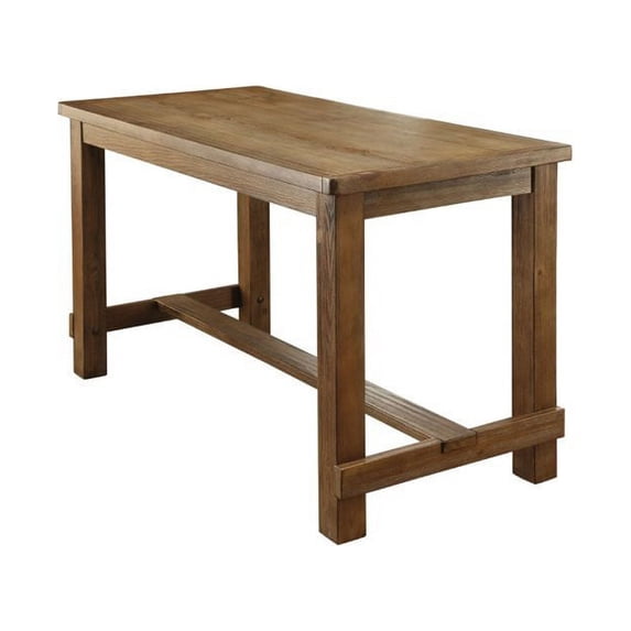Bowery Hill Contemporary Counter Height Wood Dining Table in Natural