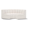 thumbnail image 1 of Bowery Hill Contemporary Cream Boucle Fabric Modular Sectional, 1 of 8