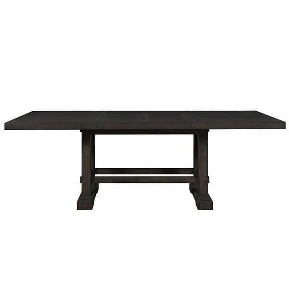 Bowery Hill Contemporary Dusky Cedar Brown Wood Counter Height Dining Table