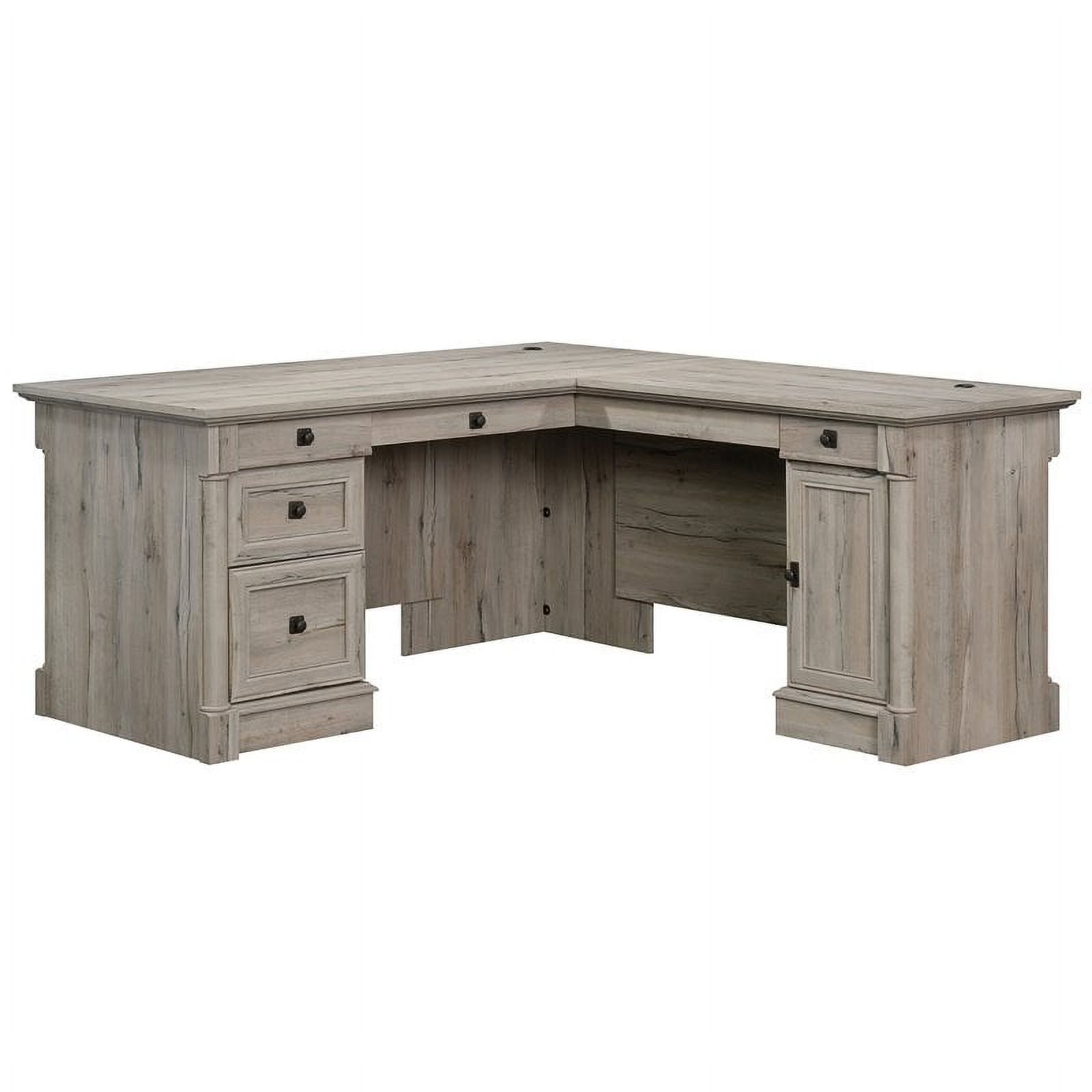 Sauder Palladia Computer Desk with Storage, Split Oak Finish