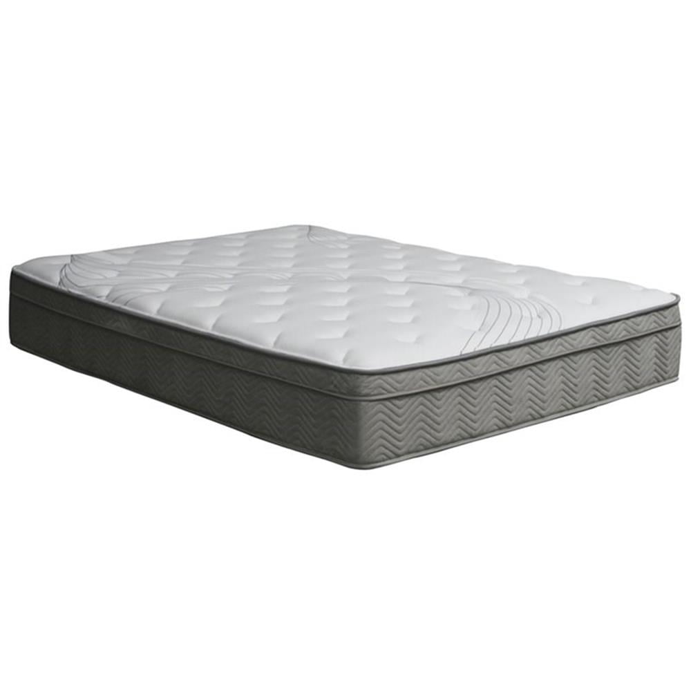 Bowery Hill Contemporary Fabric Edge Cal King Pocket Coil Mattress in White