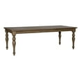 thumbnail image 1 of Bowery Hill Contemporary Farmhouse Rectangular Leg Table in Brown, 1 of 12