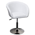 thumbnail image 1 of Bowery Hill Contemporary Faux Leather Adjustable Swivel Coffee Chair in Red, 1 of 4