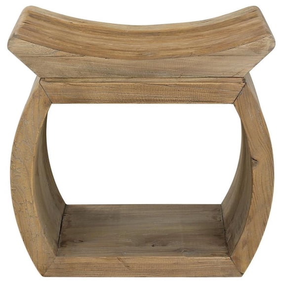 Bowery Hill Contemporary Foot Stool in Natural