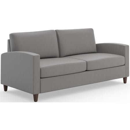 Bowery Hill Contemporary Gray Fabric Sofa