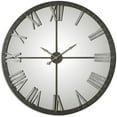 thumbnail image 1 of Bowery Hill Contemporary Large Metal Bronze Wall Clock, 1 of 3
