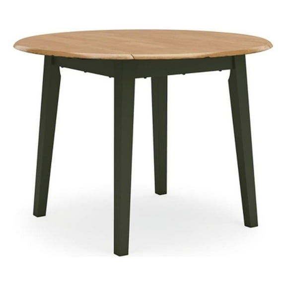 Bowery Hill Contemporary Light Brown Wood Dining Drop Leaf Table
