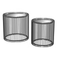 thumbnail image 1 of Bowery Hill Contemporary Metal 2-Piece Nesting Table in Black, 1 of 5