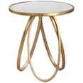 thumbnail image 1 of Bowery Hill Contemporary Metal Gold Accent Table, 1 of 3