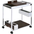 thumbnail image 1 of Bowery Hill Contemporary Metal Serving Cart in Chrome, 1 of 3