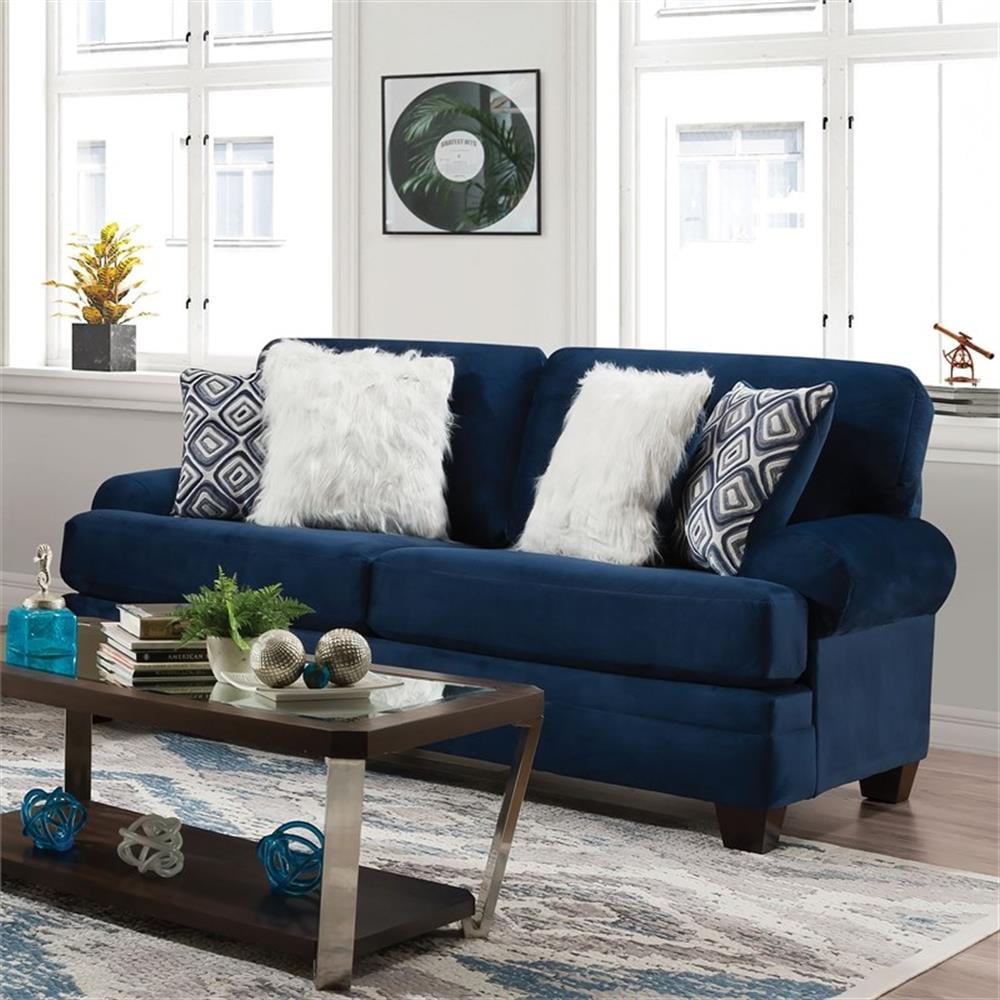 Microfiber Sofas in Sofas & Couches | Blue - Walmart.com