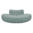thumbnail image 1 of Bowery Hill Contemporary Mint Green Vegan Leather Modular Sectional, 1 of 12