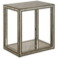 thumbnail image 1 of Bowery Hill Contemporary Mirrored End Table in Antique Gold, 1 of 5