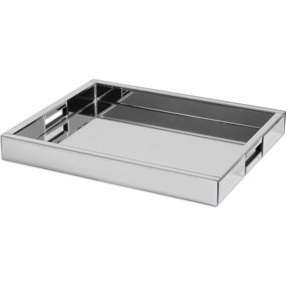 Bowery Hill Contemporary Multi Mirrors Serving Tray