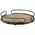 thumbnail image 1 of Bowery Hill Contemporary Natural Fir Wood Round Wine Tray, 1 of 2