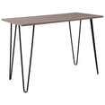 thumbnail image 1 of Bowery Hill Contemporary Oak Console Table in Driftwood and Black, 1 of 8