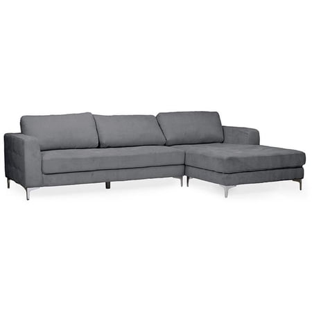Bowery Hill Contemporary Right Facing Sectional in Gray