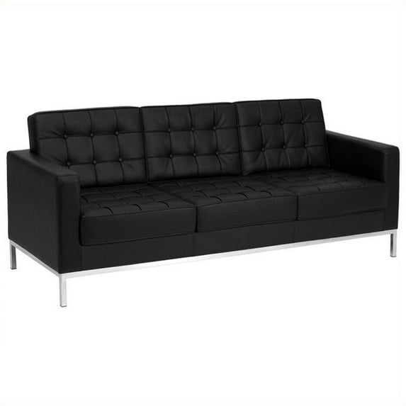 Bowery Hill Contemporary Sofa in Black