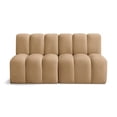 thumbnail image 1 of Bowery Hill Contemporary Soft Camel Velvet Modular Sectional, 1 of 8