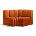 thumbnail image 1 of Bowery Hill Contemporary Soft Cognac Velvet Modular Sectional, 1 of 7