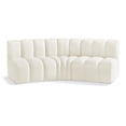 thumbnail image 1 of Bowery Hill Contemporary Soft Cream Velvet Modular Sectional, 1 of 8