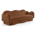 thumbnail image 1 of Bowery Hill Contemporary Soft Saddle Teddy Durable Fabric Sofa, 1 of 17