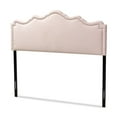 thumbnail image 1 of Bowery Hill Contemporary Velvet Queen Headboard in Light Pink, 1 of 6