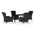 thumbnail image 1 of Bowery Hill Contemporary Weather-Resistant Garden Dining Set in Dark Gray, 1 of 10