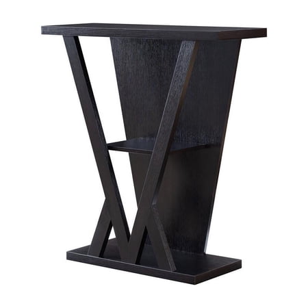 Bowery Hill Contemporary Wood 3-Shelf Console Table in Espresso Finish