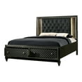 thumbnail image 1 of Bowery Hill Contemporary Wood Cal King Bed with LED Light in Gray, 1 of 6
