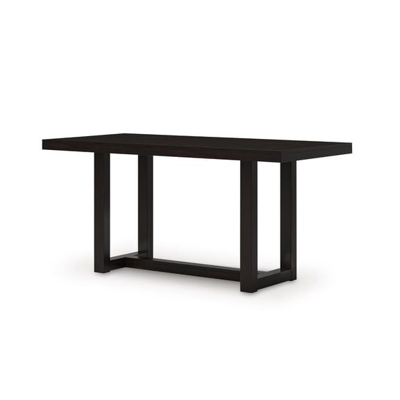 Bowery Hill Contemporary Wood Dark Gray Counter Height Dining Table