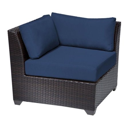 Bowery Hill Corner Patio Chair in Navy