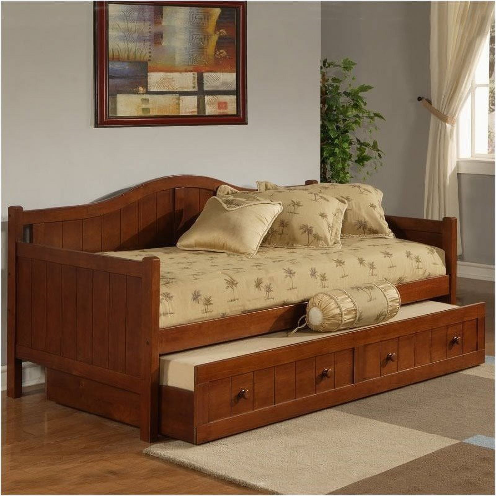 Bowery Hill Cottage Wood Trundle Daybed Twin Cherry