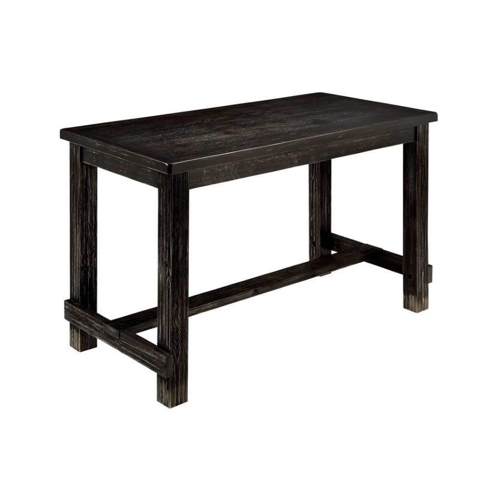 Bowery Hill Counter Height Table in Antique Black